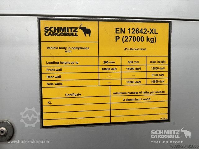 Open semitrailer with tarp Schmitz Cargobull Semitrailer Curtainsider Standard