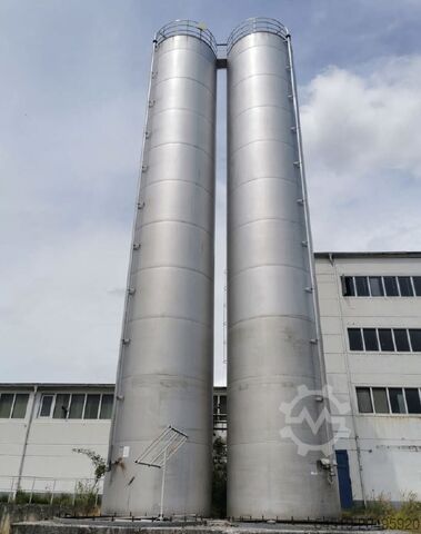 2 x 173 m³ stainless steel storage silos Eichholz