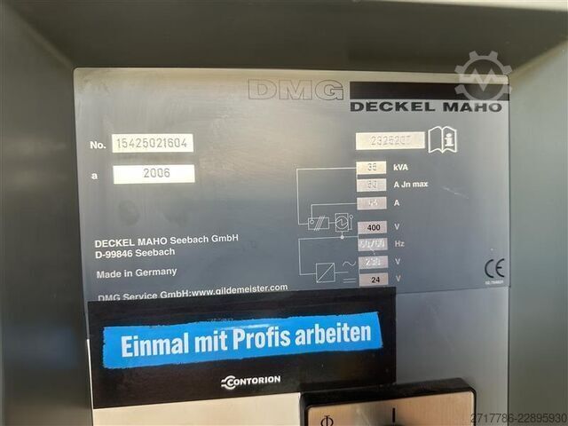 Pionowe centrum obróbcze DMG Deckel Maho DMC 1035 V