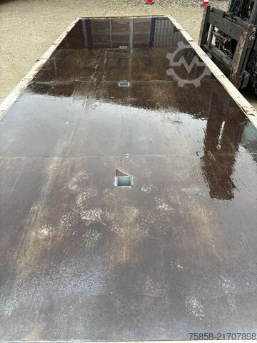 Wissellaadbak open Krone Plattform 7,82m mit Steckrungen mittig