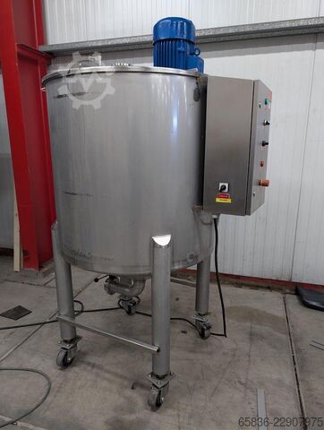 Cuve de mélange Parema en acier inoxydable avec agitateur (mélangeuse pour sauces), année 2006. Parema PAR5L-25