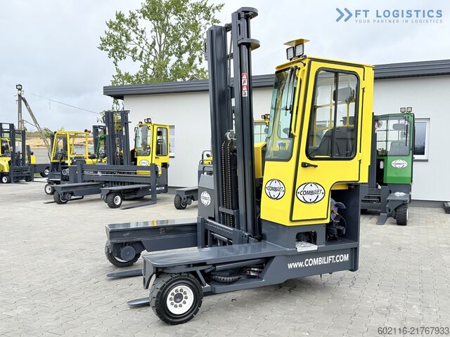 Carrello elevatore a 4 direzioni Combilift C4000 GAS DUPLEX 4600 FREE-LIFT CABIN