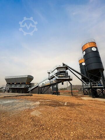 Usina de concreto / central de concreto FABO Concrete Batching Plant 160 m3 Compact Concrete Batching Plant