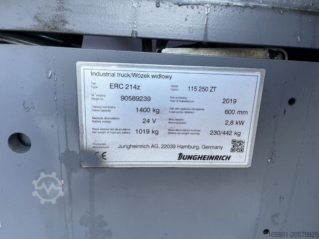 Staande vorkheftruck Jungheinrich ERC214z