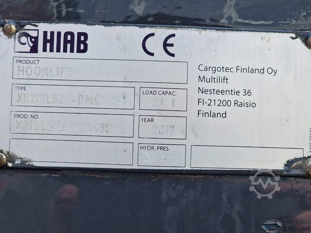 Sistema de brazo de gancho Scania R500 NGS 6x2*4 - HIAB Hooklift 21T - Retarder -...