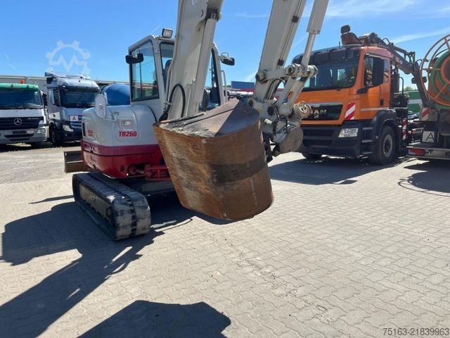 Minigraafmachine TAKEUCHI TB 260 Minibagger Powertilt+Löffel nur 1957h