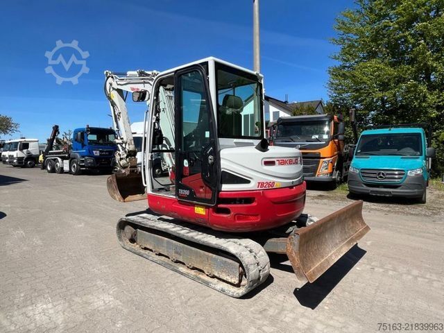 Minigraafmachine TAKEUCHI TB 260 Minibagger Powertilt+Löffel nur 1957h