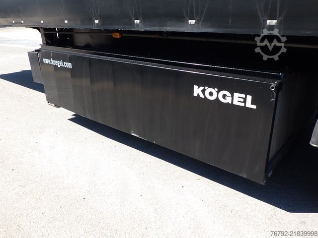 Naczepa otwarta z plandeką KÖGEL SN 24 FastSlider/Lift/LASI Getränke/Edscha/ALCOA
