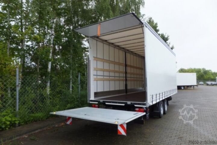 Open aanhangwagen met zeil Möslein TPS 11 DL 7,30  neuer Planenanhänger, Ladebordwand + Durchladbar
