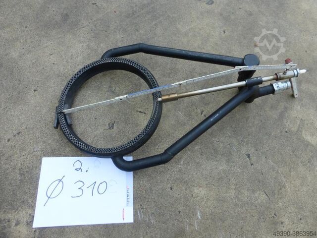 Flame heating device, ring burner for heating with ring nozzles; 10 pieces from Ø 310 mm to Ø 990 mm Roland Groß + Söhne GmbH 1 x 1" Ionisation