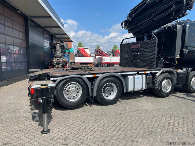 Vrachtwagen met kraan Scania R490 R 490 8x2 Euro 6 HMF 8520-K6 + JIB FJ2000-K6