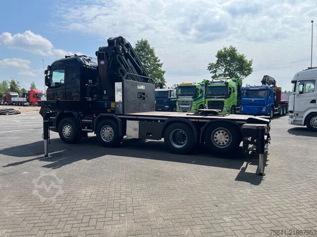 Vrachtwagen met kraan Scania R490 R 490 8x2 Euro 6 HMF 8520-K6 + JIB FJ2000-K6