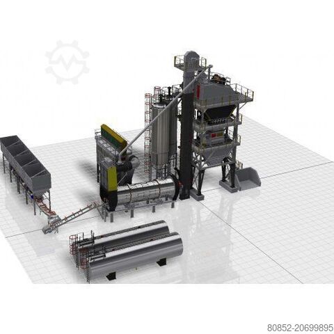 Εργοστάσιο ανάμιξης ασφάλτου Polygonmach 400 tph tower type asphalt plant