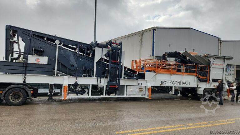 Razbijanje biljke Polygonmach PMVS-70 Mobile screener, crusher, washer screen...