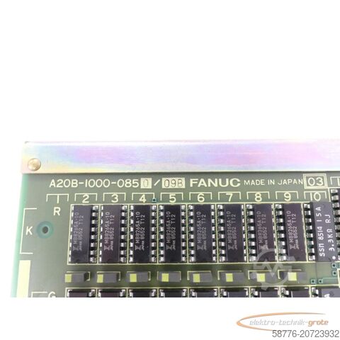 Composant Fanuc A20B-1000-0850 / 09B Board SN:YUY666-2544