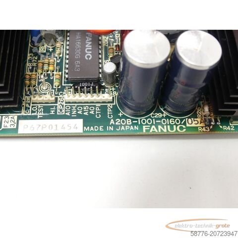 Composant Fanuc A20B-1001-0160/05A Board SN:P67P01454