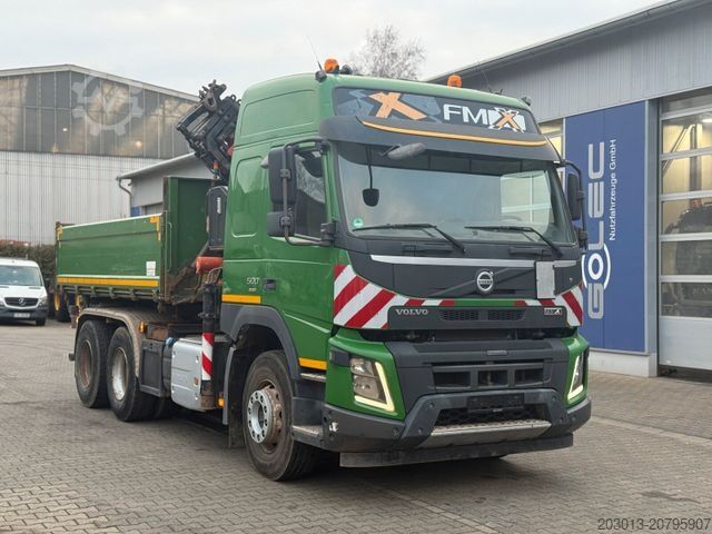 Kipper LKW VOLVO FMX 500 6x4 Kipper mit Kran Atlas 172.3E - A4