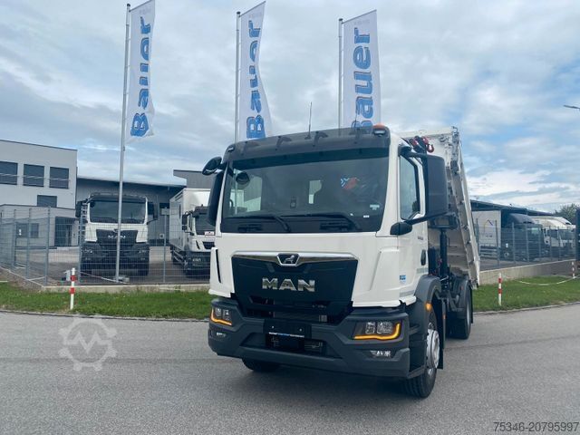 Háromirányú billenő teherautó MAN TGM 18.320 /4x2/BL/Meiller/Kipper/Kran/15 m/ Neu