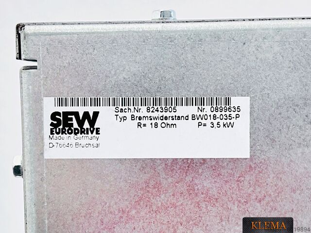 SEW Getriebe-Motor mit Steuerung/Umforme SEW-EURODRIVE K97 DRE160MC4BE20HR/TF