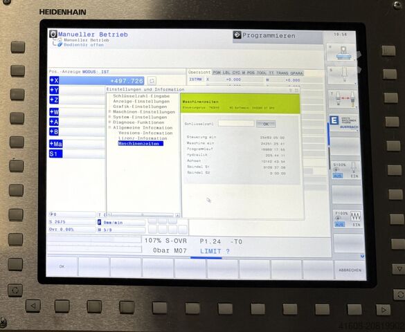 CNC-diepgatboormachine AUERBACH AX2 TLF