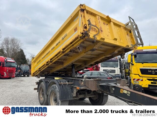 Three-way tipper trailer Meiller MZDA 18/23 B, Bordmatik, Stahlbordwände, ca.