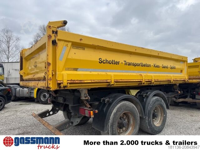 Three-way tipper trailer Meiller MZDA 18/23 B, Bordmatik, Stahlbordwände, ca.