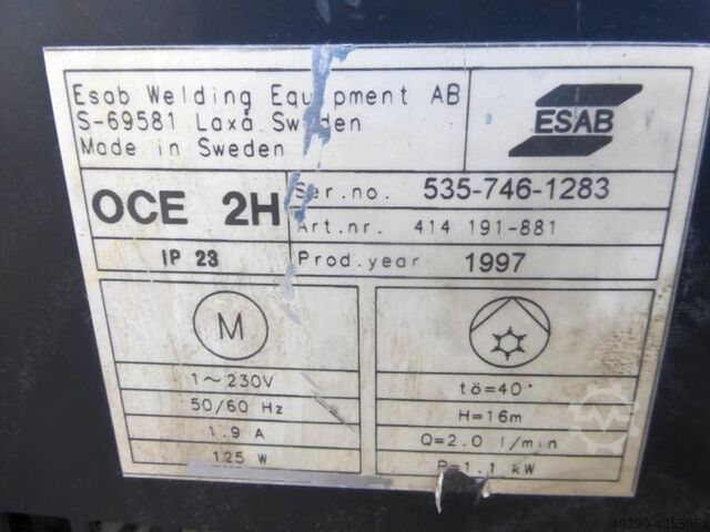 Elektro-lasapparaat, elektrode-lasapparaat, elektrische lasstroombron ESAB LTG 250