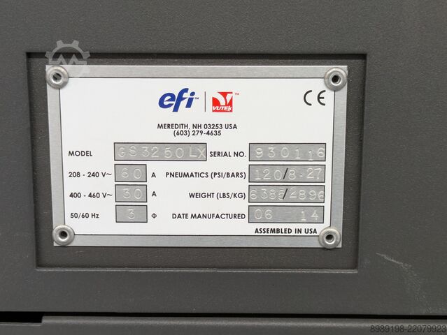 Mașină de tipar digitală EFI Vutek GS3250 LX Pro