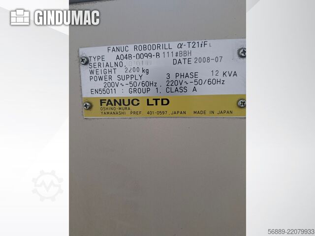 FANUC Robodrill alpha-T21iFL FANUC ROBODRILL Alpha-T21iFL
