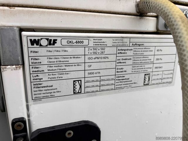 Unidad de aire de impulsión y extracción WOLF CKL-A-5800 re