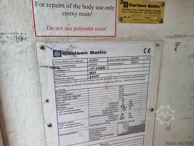 Mallette réfrigérée Mercedes-Benz Sprinter 310 CDI 5+5 Turen ICE -40C Carlsen Bal...