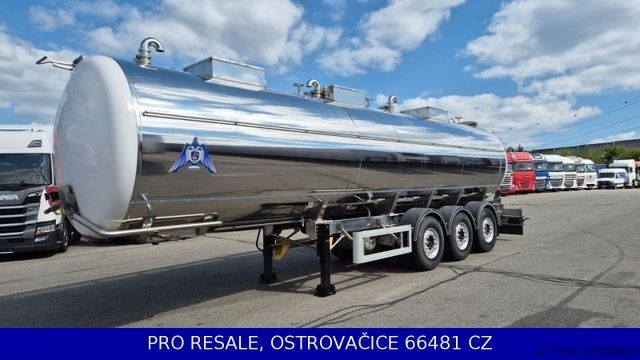 Cisternový návěs SEKA SPSTT - LEBENSMITTEL + 3 KAM. + LACHSE + 31m3
