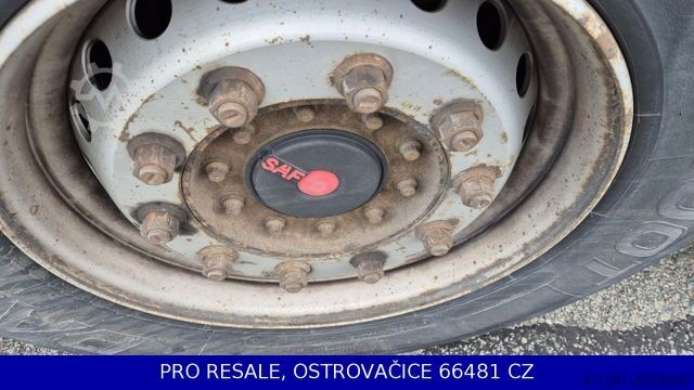 Brandalı açık yarı römork KÖGEL SN 24 CARGO + LIFTACHSE + PALBOX