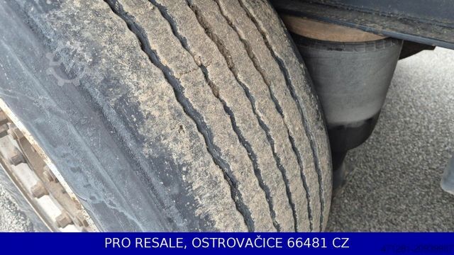 Brandalı açık yarı römork KÖGEL SN 24 CARGO + LIFTACHSE + PALBOX