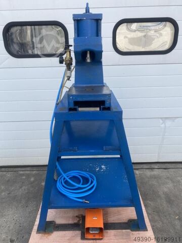 Enkoloms persluchtpers, hydraulische pers 10 ton, pneumatische tafelpers, stanspers, perslucht PAUL ANTON PVT 2