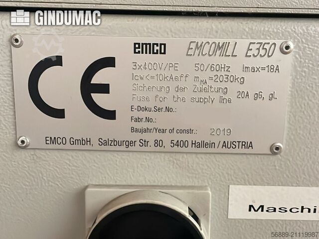 EMCO MILL E350 EMCO MILL E350