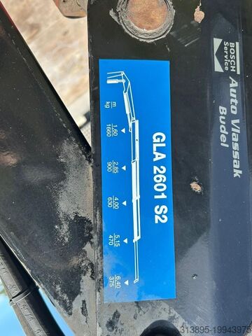 Platte bak Hulco ROTA-3, Jolly GLA 2610 Crane / Kraan / Grua / K...