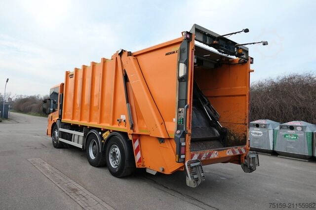 Müllwagen mercedes-benz 2635 NGE-L62N Econic Aufbau Zöller Medium X2 evo Lenkachse KLIMA