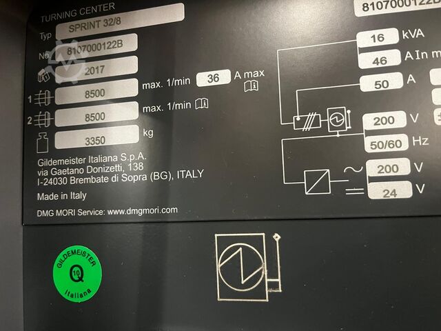 Automatische draaibank DMG MORI Sprint 32/8