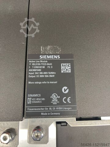 Control system Siemens 1P 6SL3130-7TE23-6AA3
