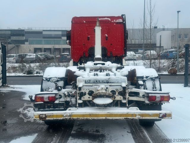 Roll-off tipper truck MERCEDES-BENZ Actros 2545 Abroller Meiller RK 20.70 Lenk Retar