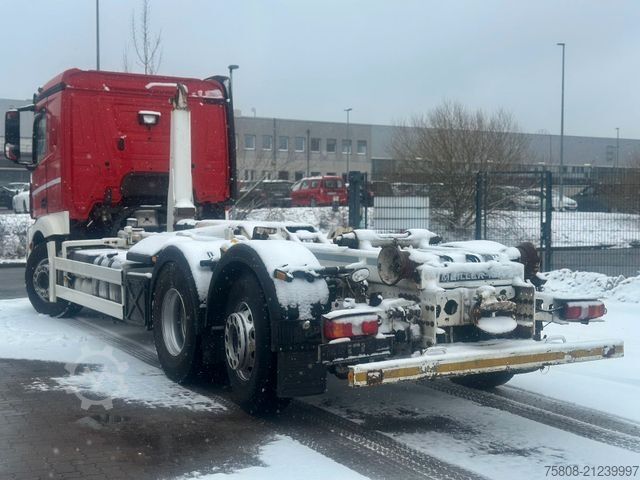 Roll-off tipper truck MERCEDES-BENZ Actros 2545 Abroller Meiller RK 20.70 Lenk Retar