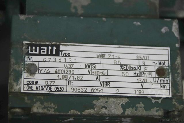 Motorreductor 0,37 kW 246 omw/min Watt Drive HG OKG 71N4