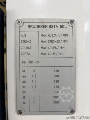 αυτόματο μηχάνημα διάτρησης BRUDERER BSTA 50 HL