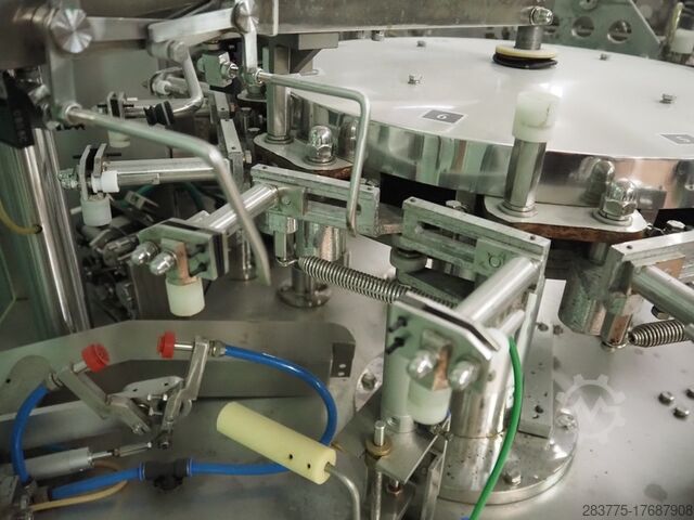 Rotációs előregyártott tasaktöltő és lezáró berendezés Kedi GD8-200