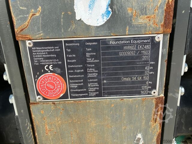 Vibrationsramme ABI HVR 60 Z EKZ 480