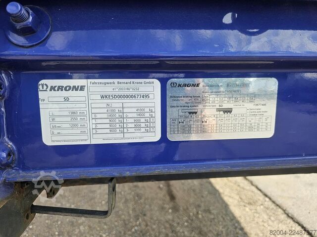  KRONE SD/ ALUMINIUM RIMS/ ALUMINIUM SIDE BOARDS /HUCK...