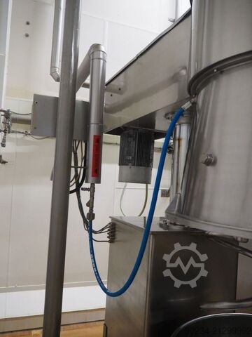 Használt rozsdamentes acél Grieser VPL 350 típusú planetáris keverő keverőedényekkel. GRIESER VPL 350