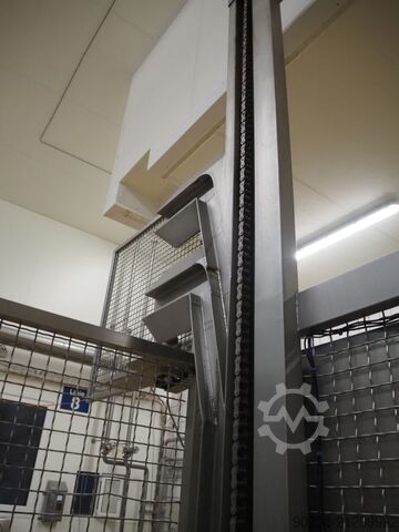 Használt rozsdamentes acél Grieser VPL 350 típusú planetáris keverő keverőedényekkel. GRIESER VPL 350