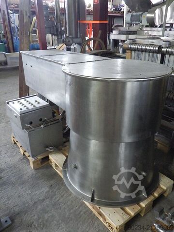 Használt rozsdamentes acél Grieser VPL 350 típusú planetáris keverő keverőedényekkel. GRIESER VPL 350